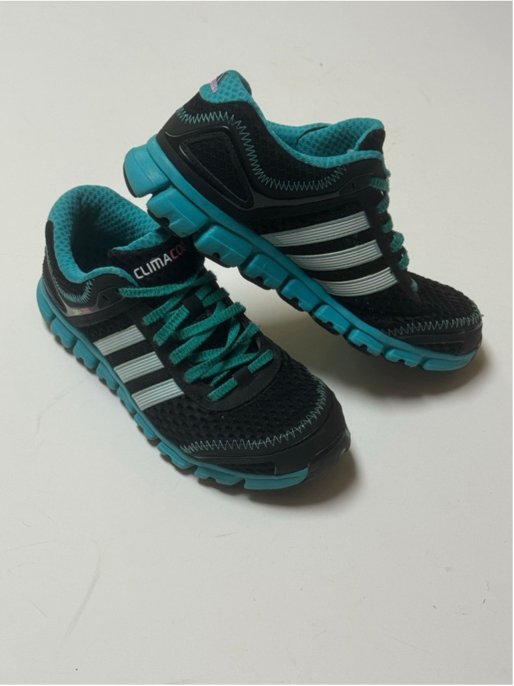Adidas Women’s Climacool Black Turquoise Running Shoes Sz 6.5